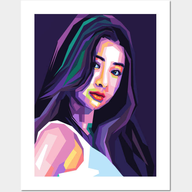 yunjin member for le sserafim Wall Art by Danwpap2